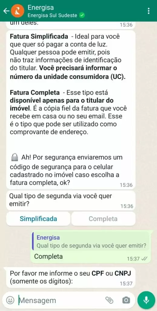 energisa 2 via fatura