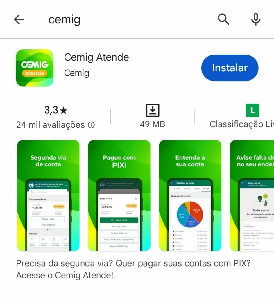 cemig segunda via de conta