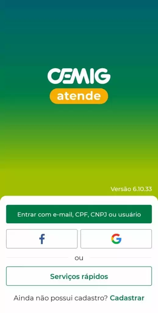segunda via de conta cemig