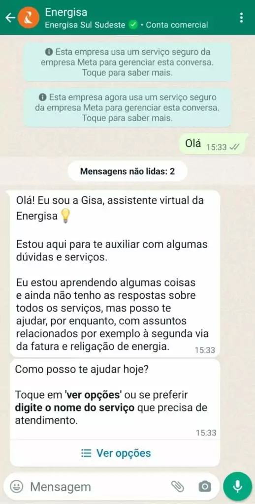 energisa 2 via simplificada whatsapp